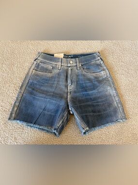 NWT Ariat Jazmine 5” Short Silver Gloss High Rise Women’s 28